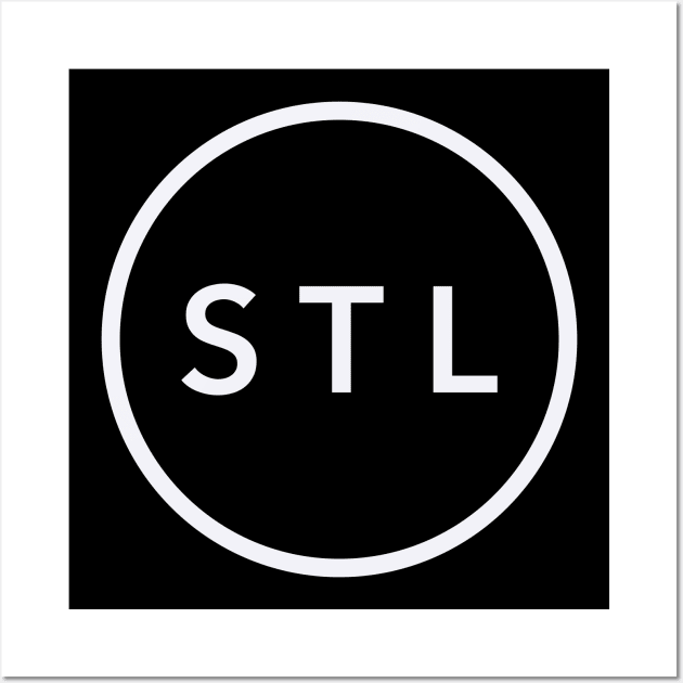 St. Louis STL Circle T-Shirt Wall Art by EA Design